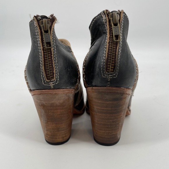 Freebird by Steven Multicolor Patchwork Ankle Boots - Picture 5 of 9